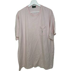 Vintage Polo Country Ralph Lauren Shirt Pony Pocket XL USA Single Stitch Pink
